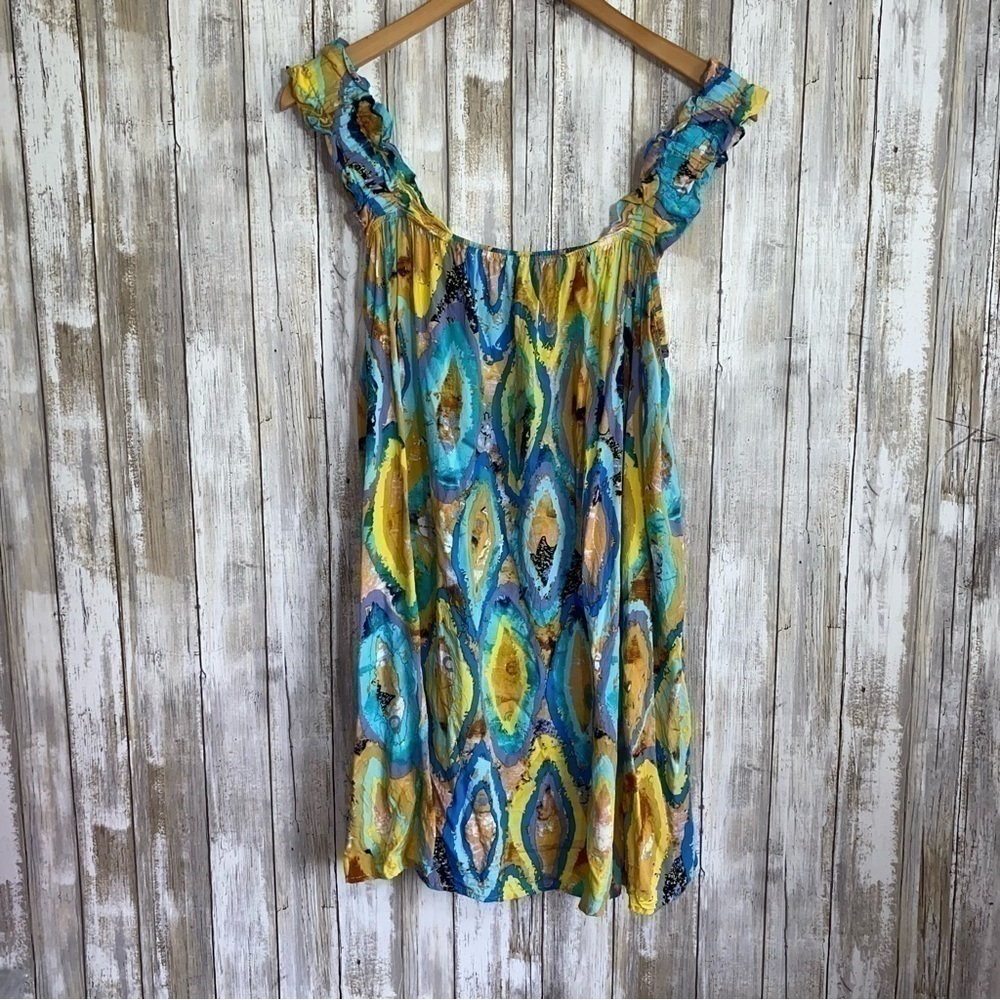 Jodifl Yellow & Blue Tunic Dress